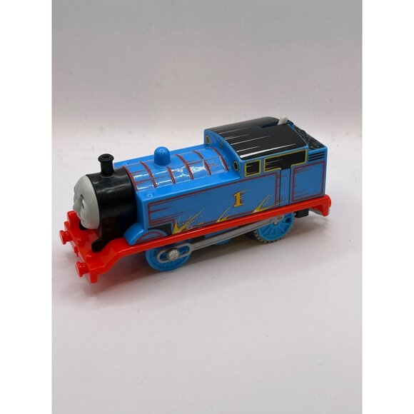 Thomas & Friends Blue Plastic Train Engine Toy 2013 Gullane with mug face - Picture 3 of 5